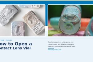 how to open contact lens bottles