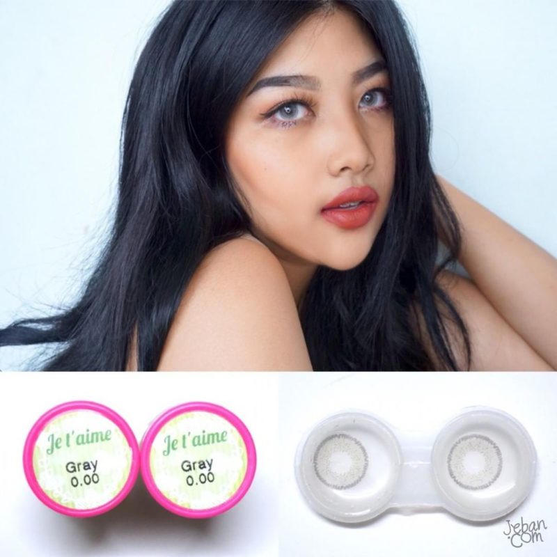 Kitty Kawaii Je t'aime Gray Monthly Colored Contacts - Image 12