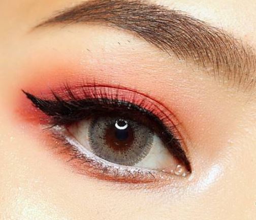 Kitty Kawaii Je t'aime Gray Monthly Colored Contacts