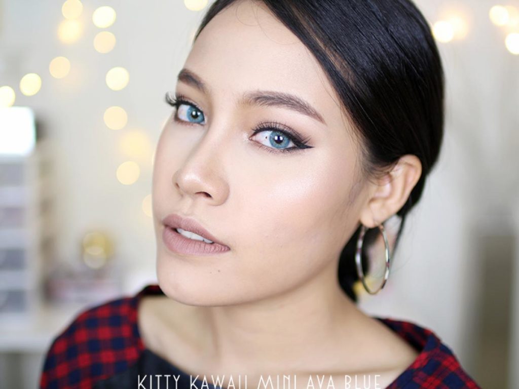 Kitty Kawaii Ava Blue Monthly Colored Contacts - Image 8
