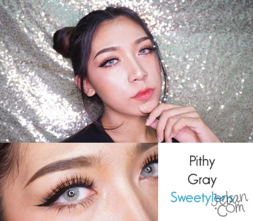 Pitchy Gray Monthly Colored Contacts - Image 8