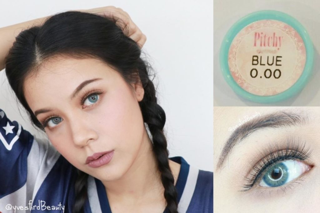 Pitchy Blue Monthly Colored Contacts - Image 3
