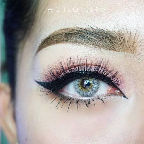 Pitchy Cherry Gray Monthly Colored Contacts