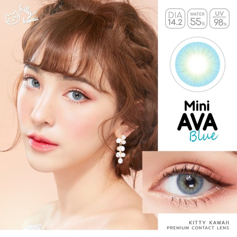 Kitty Kawaii Ava Blue Monthly Colored Contacts - Image 5