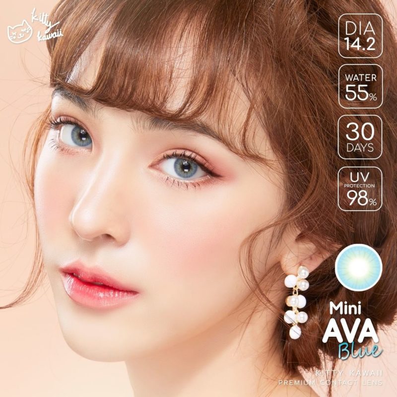 Kitty Kawaii Ava Blue Monthly Colored Contacts - Image 4