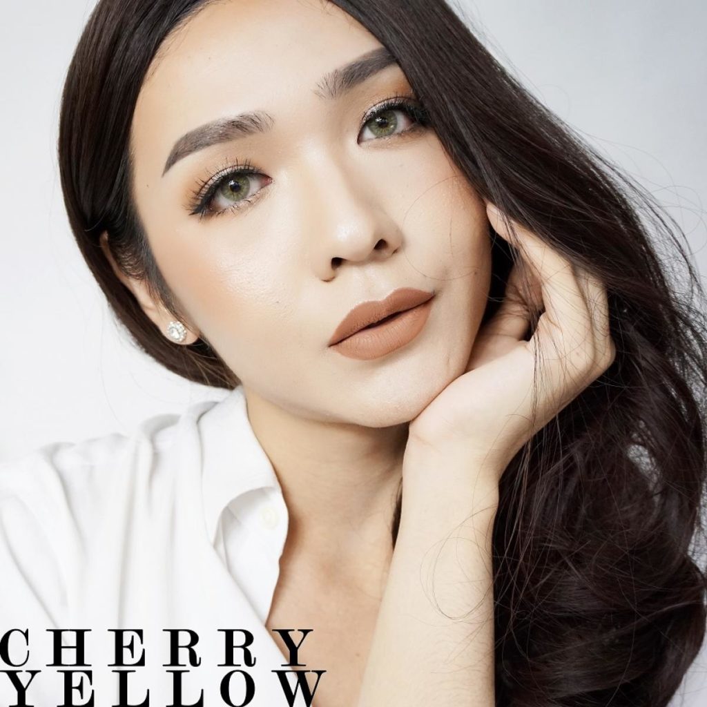 Pitchy Cherry Yellow Monthly Colored Contacts - Image 4