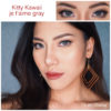 Kitty Kawaii Je t'aime Gray Monthly Colored Contacts - Image 5