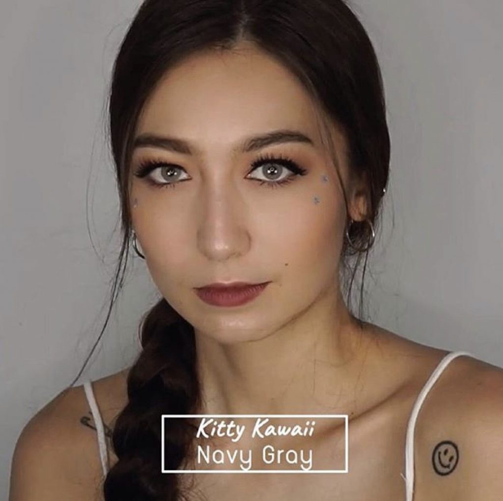 Kitty Kawaii Navy Gray Monthly Colored Contacts - Image 3