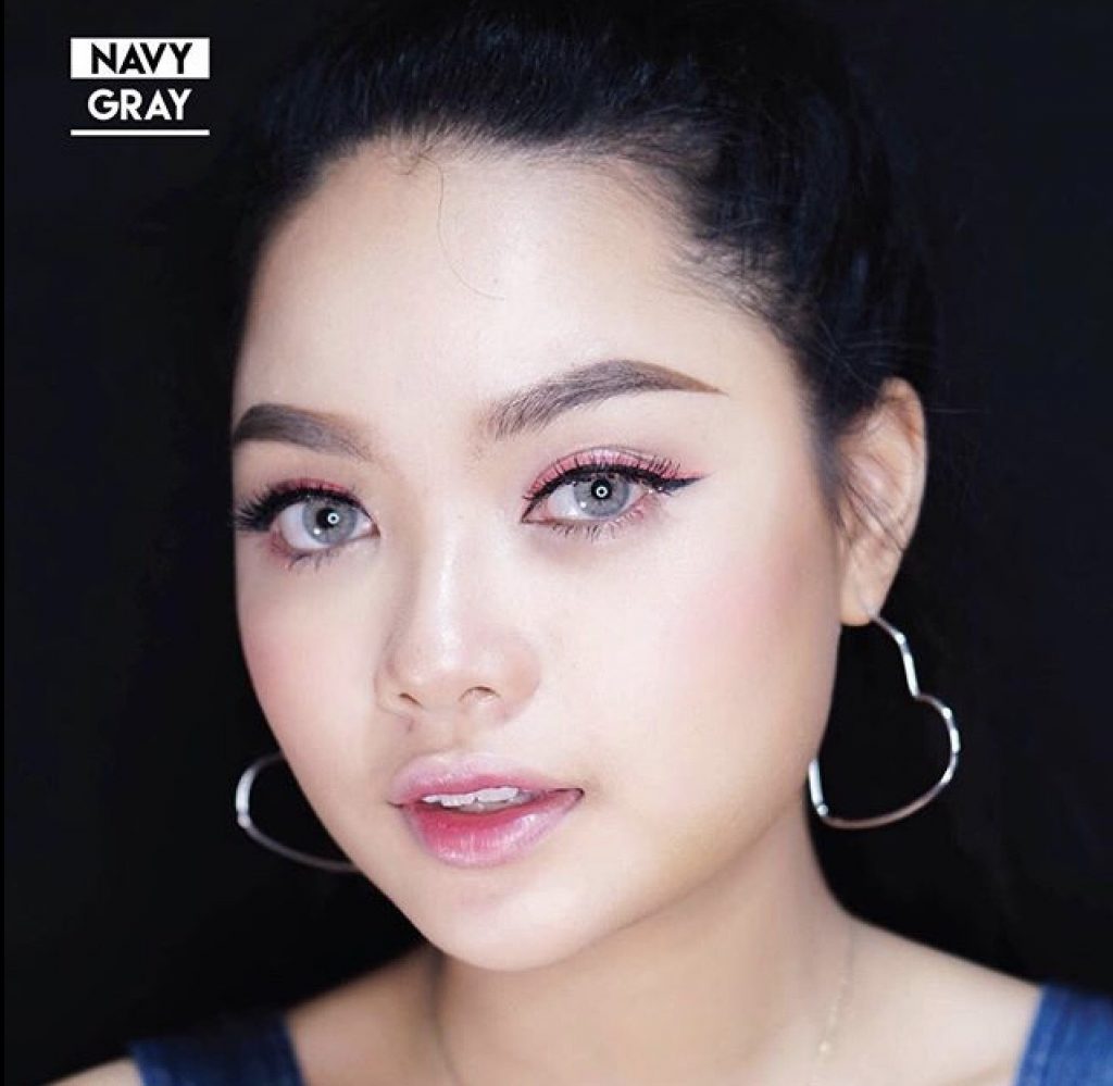 Kitty Kawaii Navy Gray Monthly Colored Contacts - Image 2