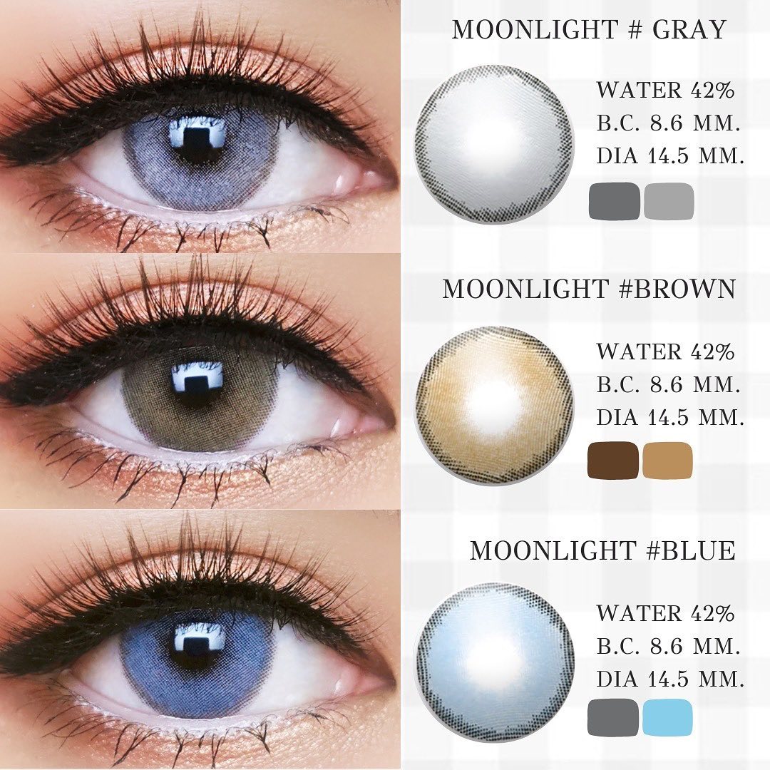 Dreamcolor Moonlight Blue Monthly Colored Contacts - Image 3