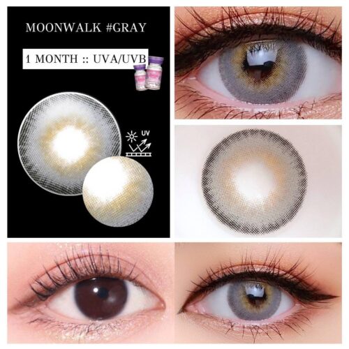 Dreamcolor Moonwalk Gray Monthly Colored Contacts