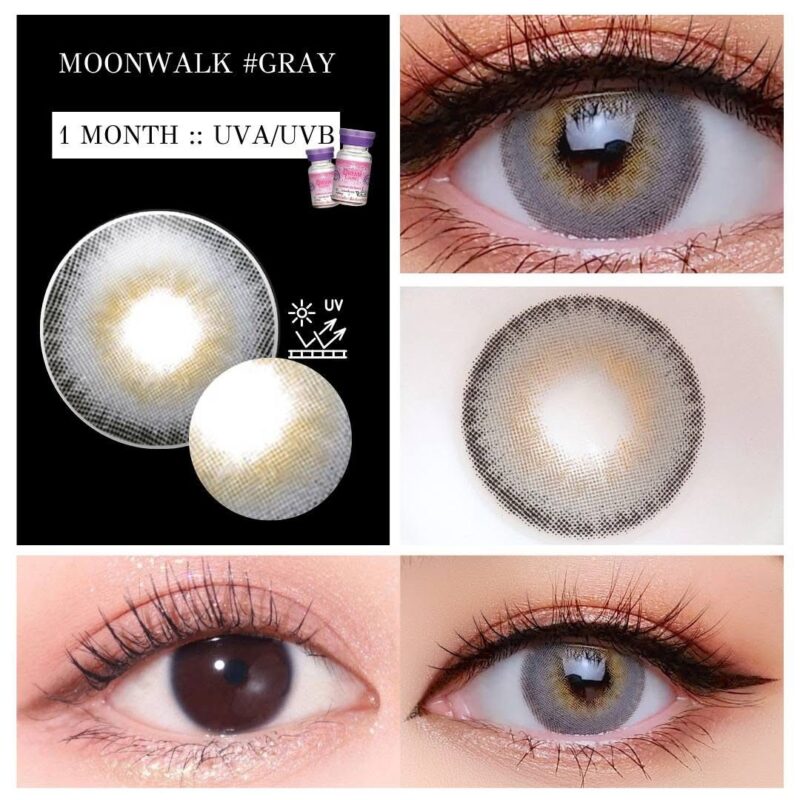 Dreamcolor Moonwalk Gray Monthly Colored Contacts