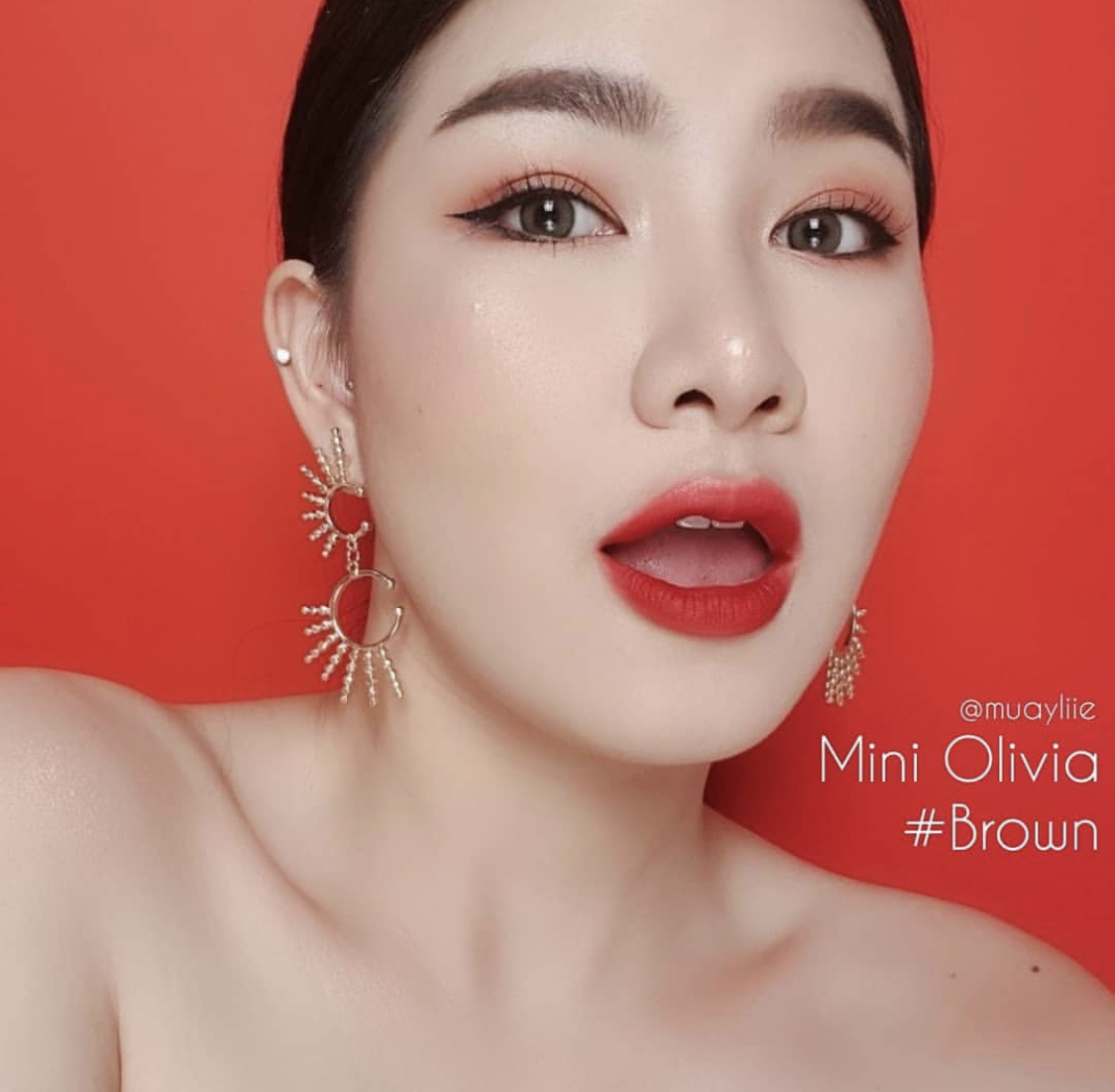 Kitty Kawaii Olivia Brown Monthly Colored Contacts - Image 9