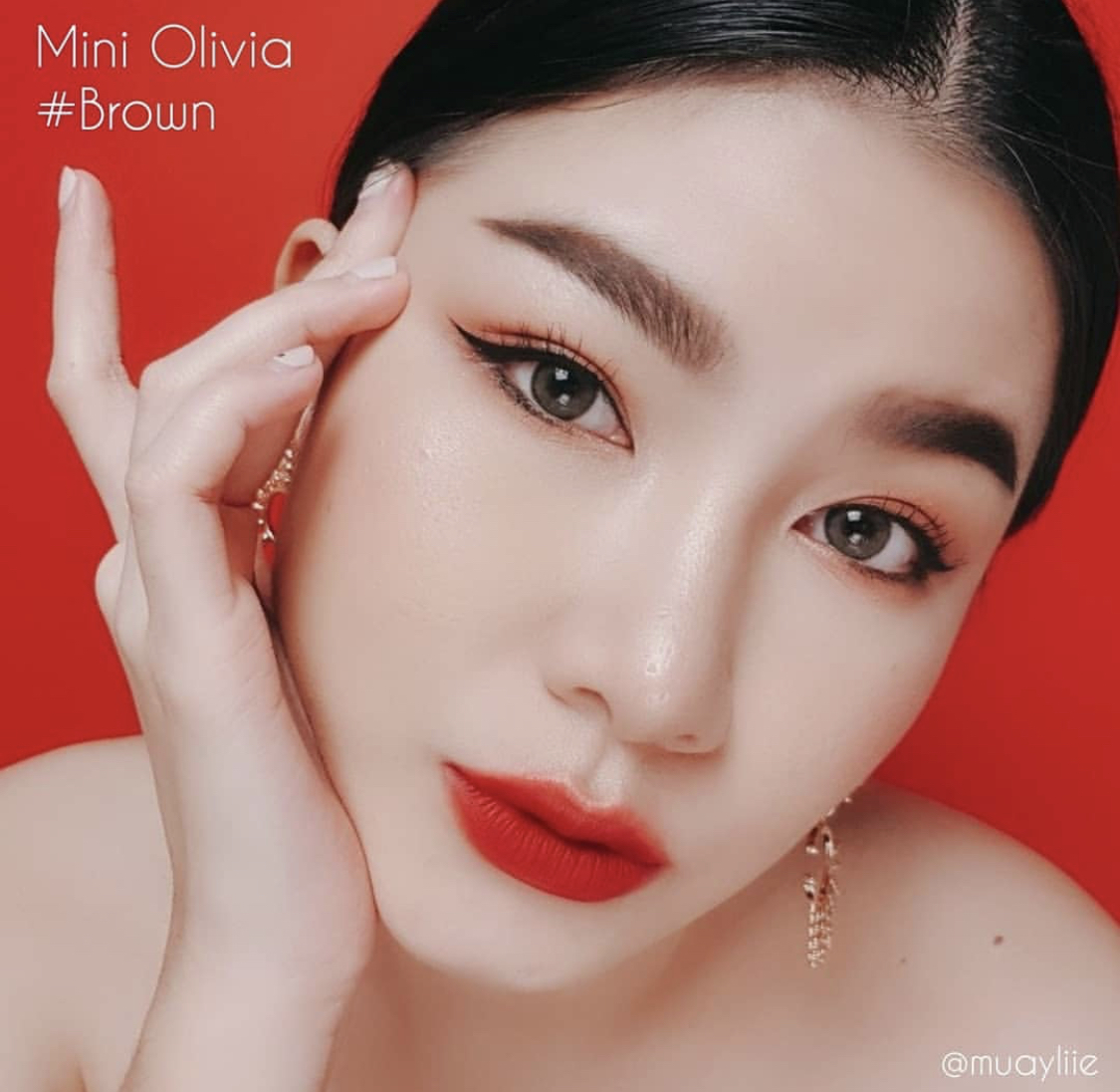 Kitty Kawaii Olivia Brown Monthly Colored Contacts - Image 6