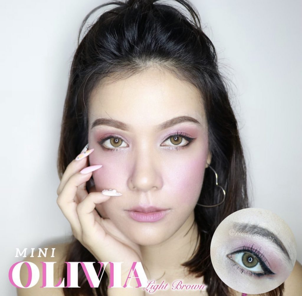 Kitty Kawaii Olivia Light Brown Monthly Colored Contacts - Image 5