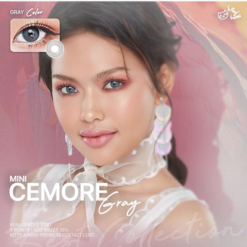 Kitty Kawaii Cemore Gray Monthly Colored Contacts - Image 9