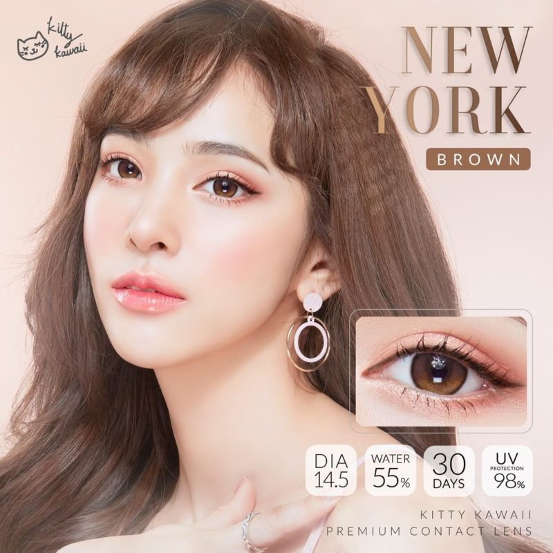 Kitty Kawaii New York Brown Monthly Colored Contacts - Image 8