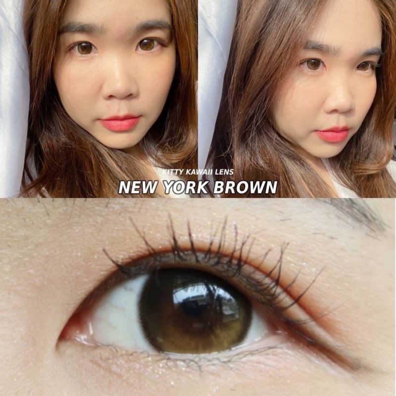 Kitty Kawaii New York Brown Monthly Colored Contacts - Image 7