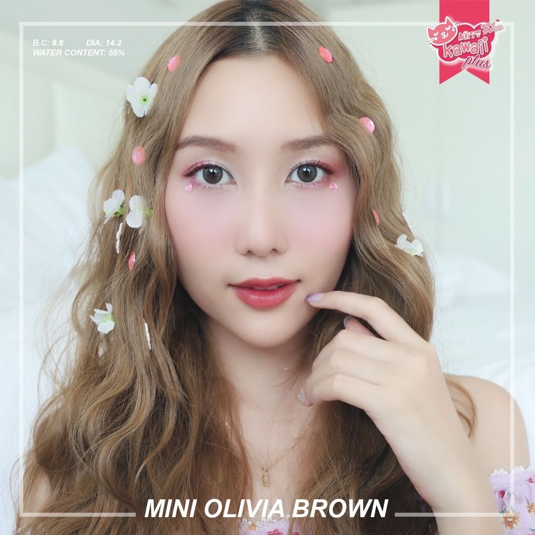 Kitty Kawaii Olivia Brown Monthly Colored Contacts - Image 3