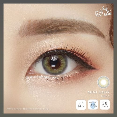 Kitty Kawaii Lady Gray Monthly Colored Contacts