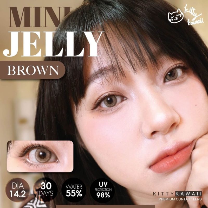 Kitty Kawaii Jelly Brown Monthly Colored Contacts - Image 3