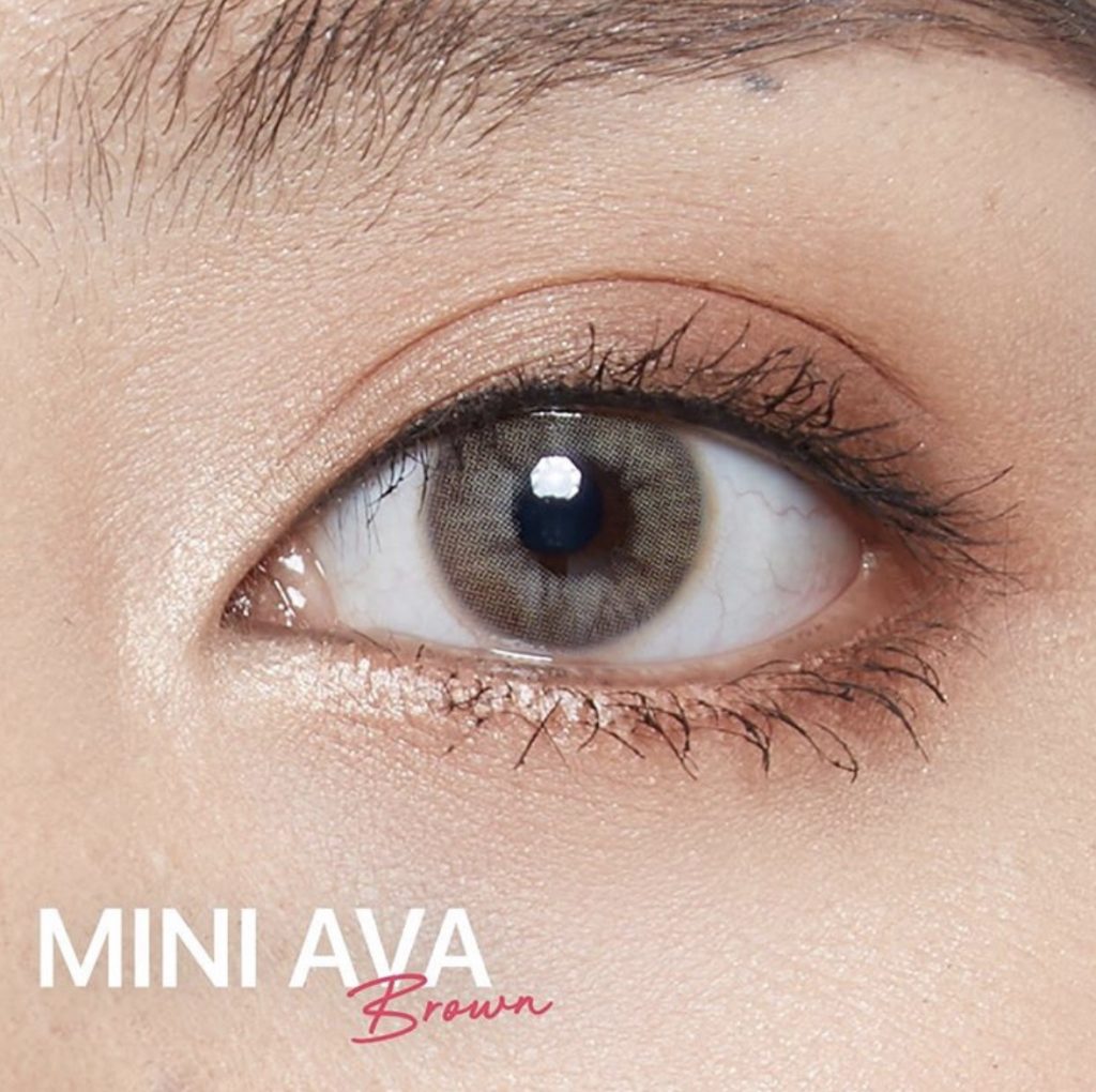 Kitty Kawaii Ava Brown monthly colored contacts enhance dark eyes with a rich brown shade and soft natural blend for a realistic look. Powers 0.00 to -10.00.