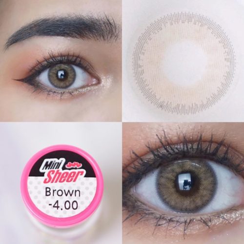 Kitty Kawaii Sheer Brown Monthly Colored Contacts