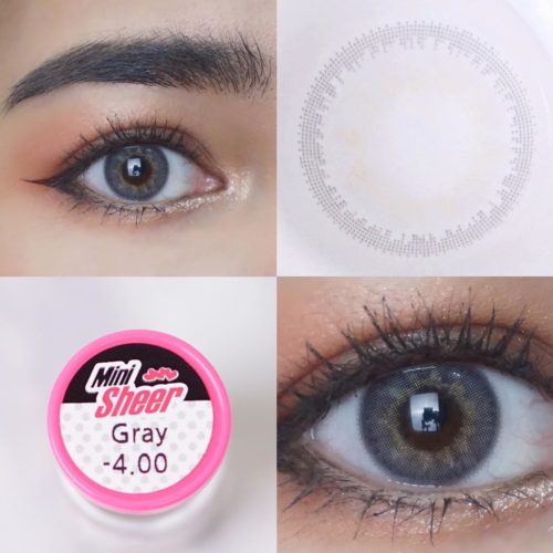 Kitty Kawaii Sheer Gray Monthly Colored Contacts