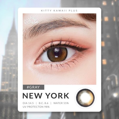 Kitty Kawaii New York Gray Monthly Colored Contacts