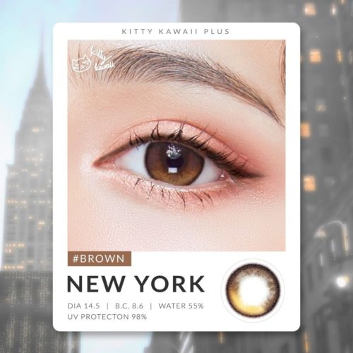 Kitty Kawaii New York Brown Monthly Colored Contacts
