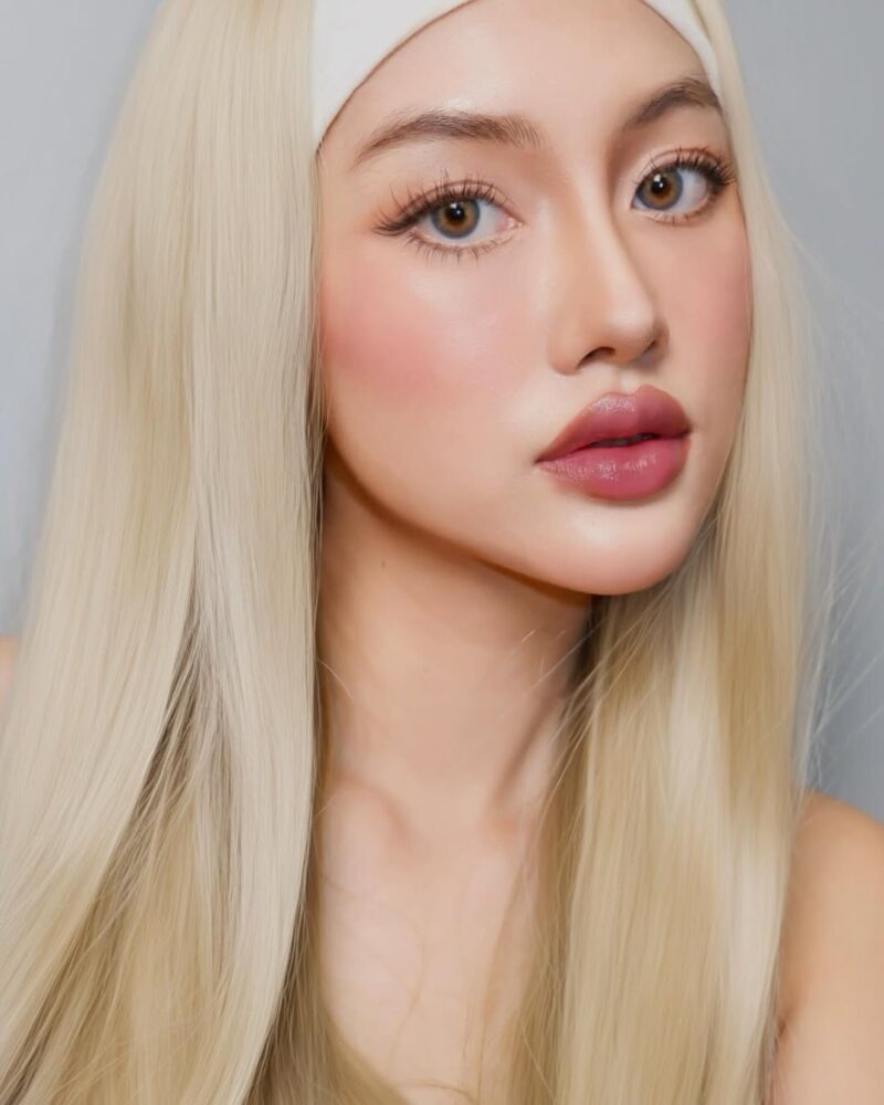 Kitty Kawaii Cemore Blue Monthly Colored Contacts - Image 2