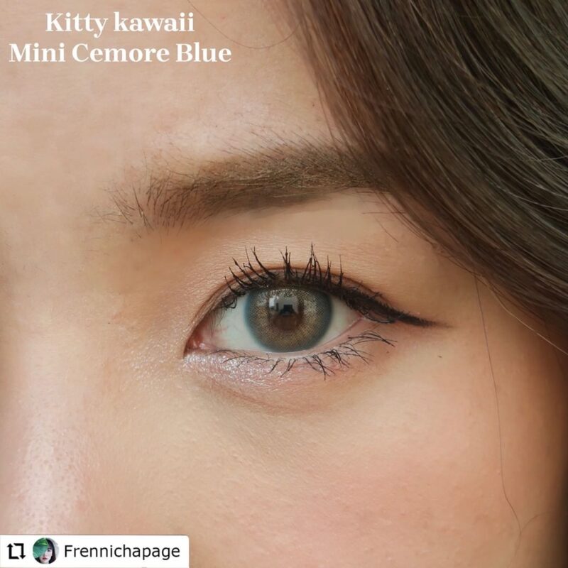 Kitty Kawaii Cemore Blue Monthly Colored Contacts - Image 7