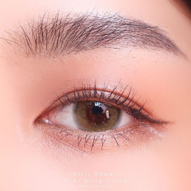 Kitty Kawaii Bang Green Monthly Colored Contacts