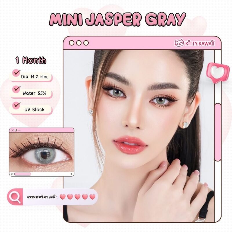 Kitty Kawaii Jasper Gray Monthly Colored Contacts - Image 2