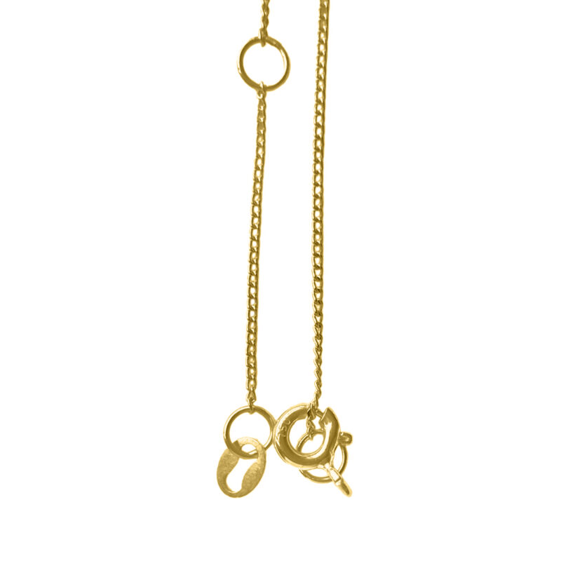 20K Gold Necklace with Big Smiley Face Pendent - Image 8
