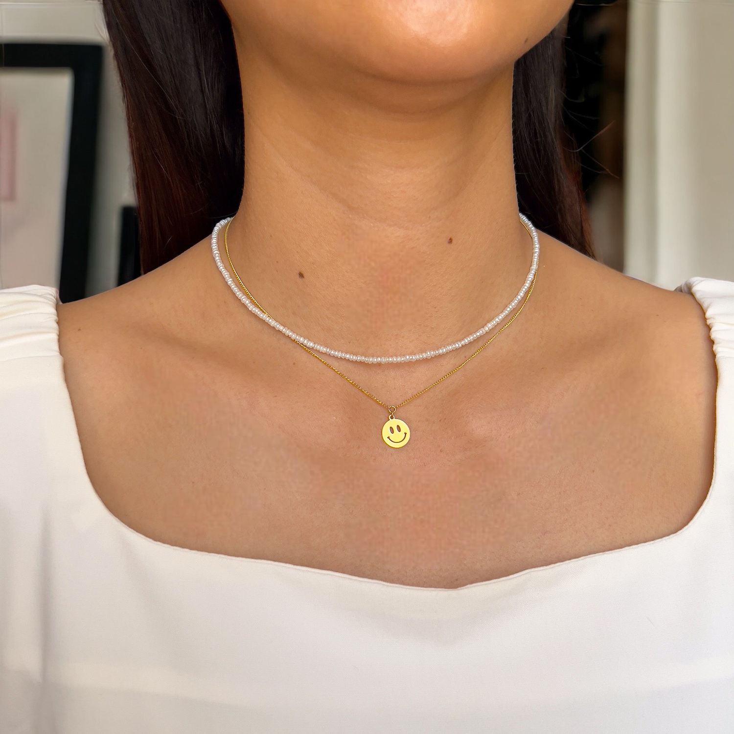Big gold sales locket necklace