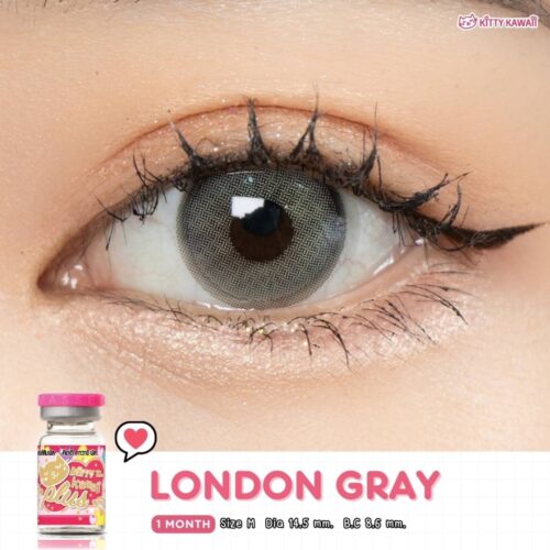 Kitty Kawaii London Gray Monthly Colored Contacts
