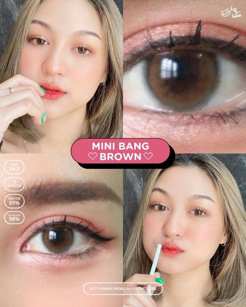 Kitty Kawaii Bang Brown Monthly Colored Contacts - Image 5