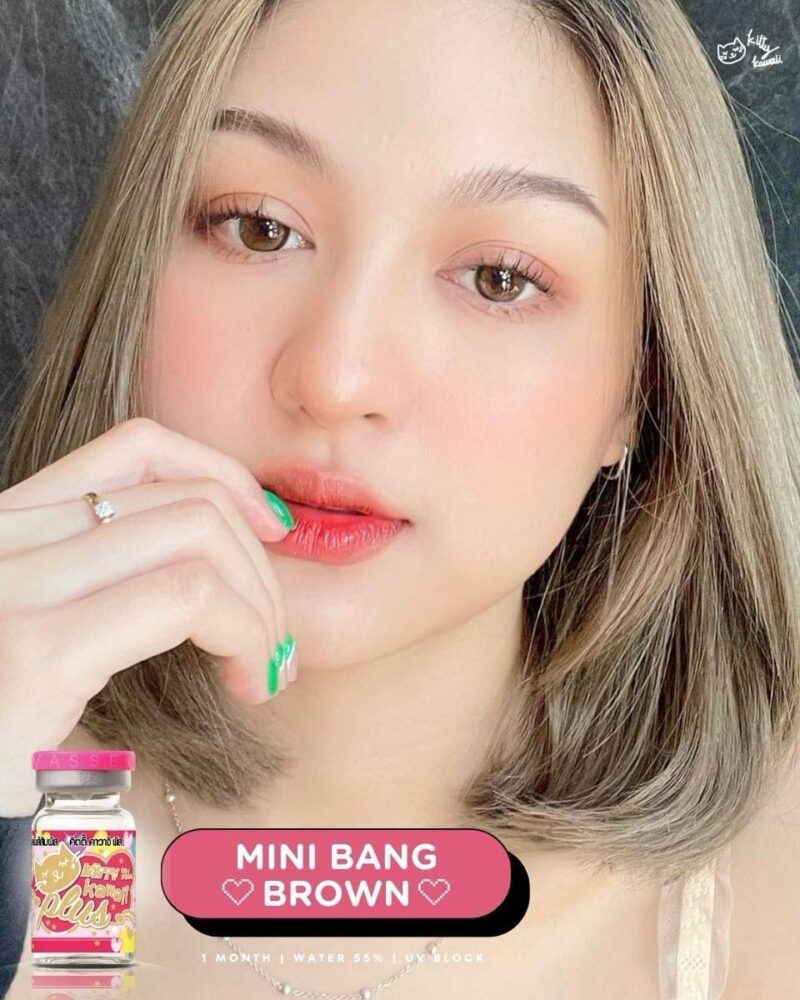 Kitty Kawaii Bang Brown Monthly Colored Contacts - Image 3