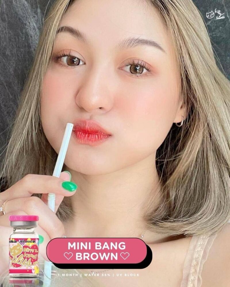 Kitty Kawaii Bang Brown Monthly Colored Contacts - Image 4