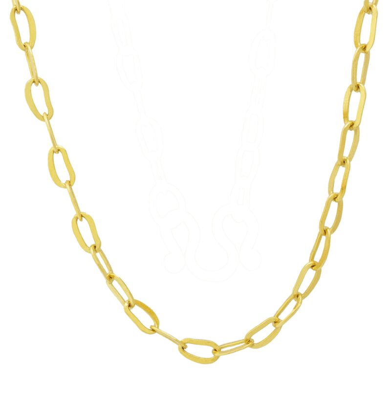 22K Solid Gold Cable Chain Necklace - Image 7