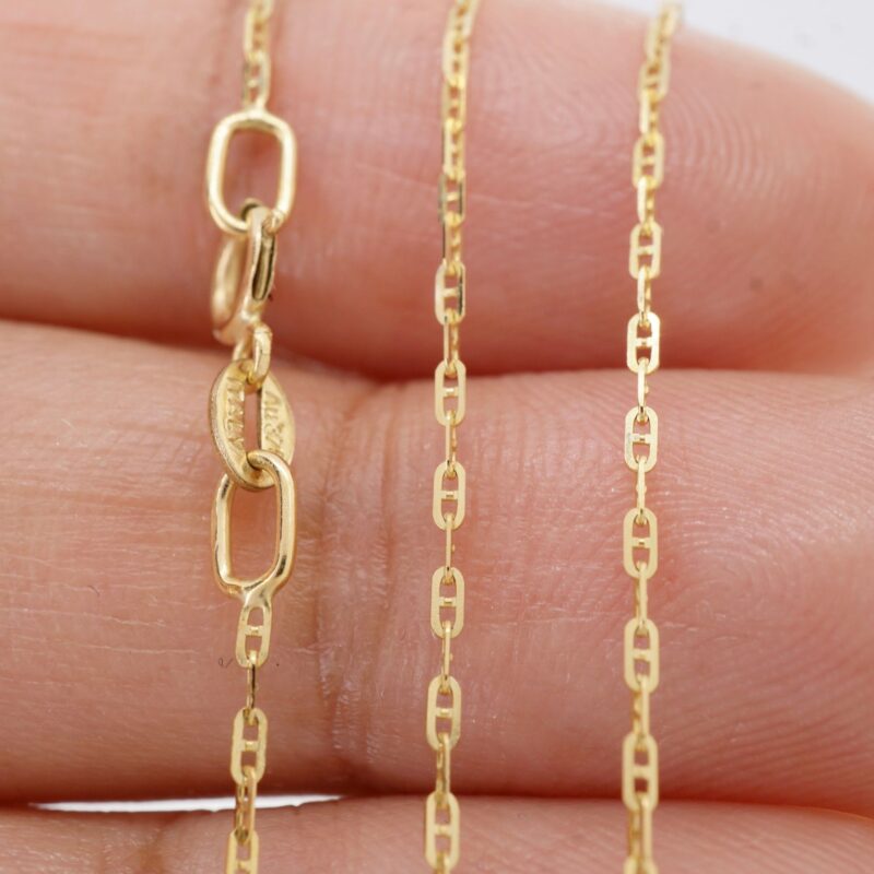 Gucci Mariner Chain Necklace 18K Solid Yellow Gold or White Gold - Image 4