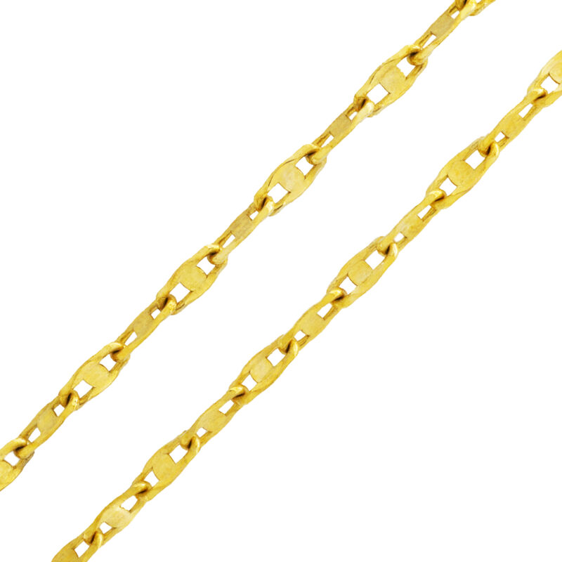 Sparkle Chain Necklace, 18K Solid Yellow Gold or White Gold - Image 6