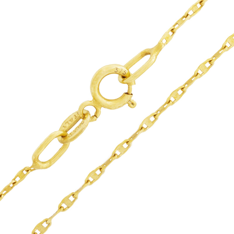 Sparkle Chain Necklace, 18K Solid Yellow Gold or White Gold - Image 7