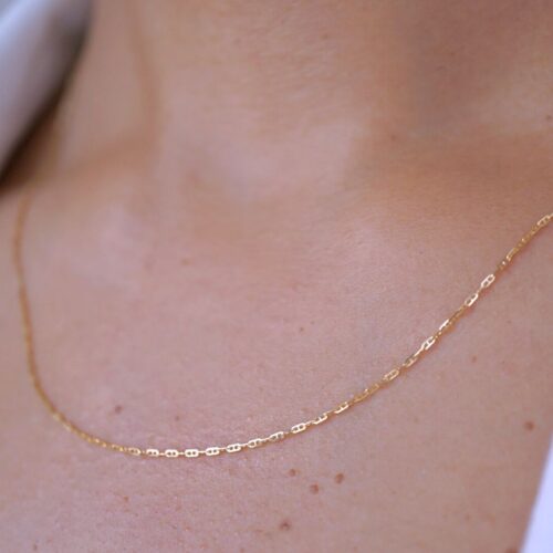Gucci Mariner Chain Necklace 9K Solid Gold