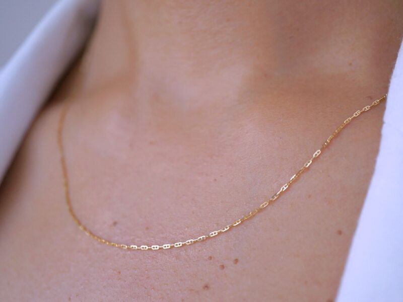 Gucci Mariner Chain Necklace 18K Solid Yellow Gold or White Gold