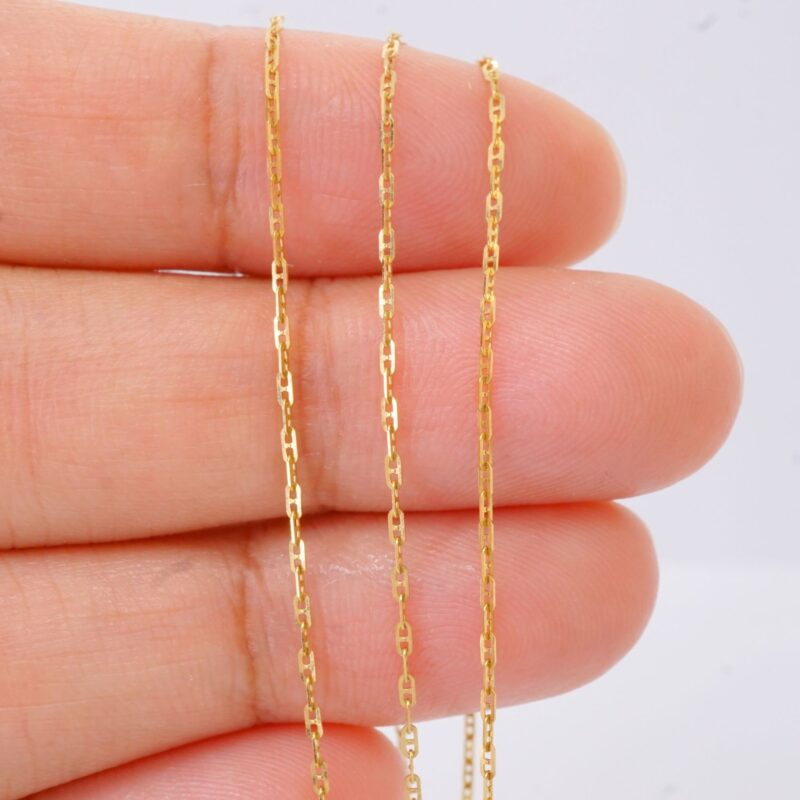 Gucci Mariner Chain Necklace 18K Solid Yellow Gold or White Gold - Image 5