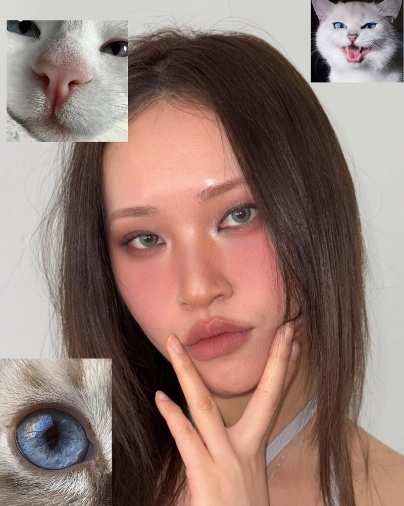 Uria Turkish Blue Cat Eye 6-Month Colored Contacts - Image 7