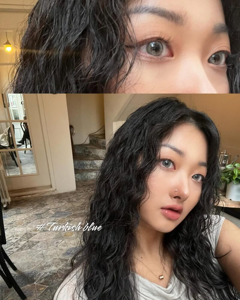 Uria Turkish Blue Cat Eye 6-Month Colored Contacts - Image 3