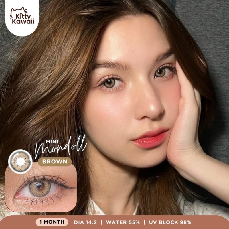 Kitty Kawaii Mondoll Brown Monthly Colored Contacts - Image 7